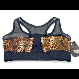 Versace 1969 luxury Sports Bra Leopard Print